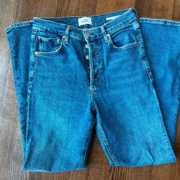 Citizens of Humanity Charlotte High Rise Crop Straight Jeans - Size 25 - Picture 4 of 8